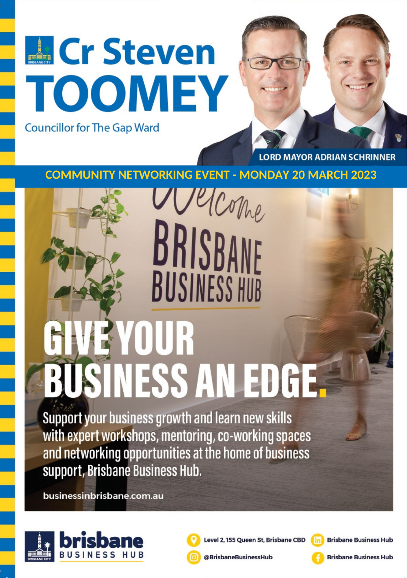 30.01.23 TGWO Event – Business Networking Event Front cover of booklet for eventbrite