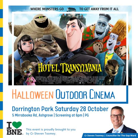 Halloween Outdoor Cinema – The Gap Ward Cr Steven Toomey